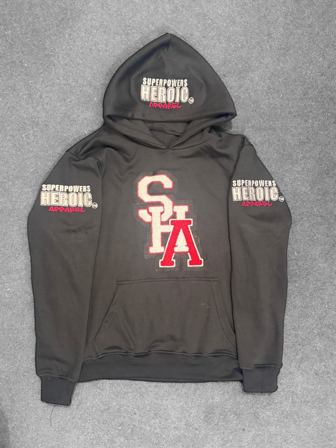 SUPERPOWERS HEROIC Varsity Hoodie - SUPERPOWERS HEROIC APPAREL