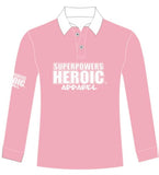 SUPERPOWERS HEROIC Ladies Rugby Long Sleeve Polo