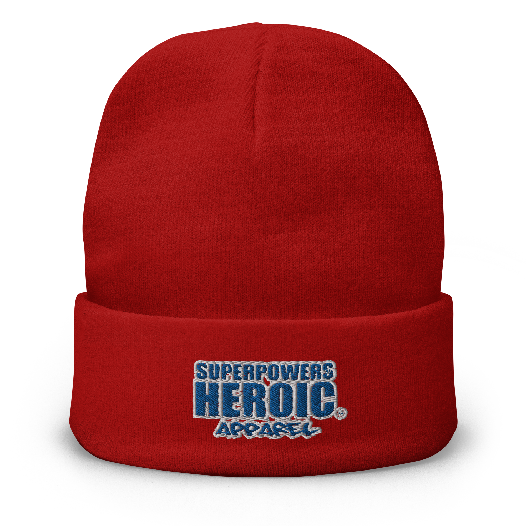 SUPERPOWERS HEROIC APPAREL (A) Embroidered Beanie - SUPERPOWERS HEROIC APPAREL
