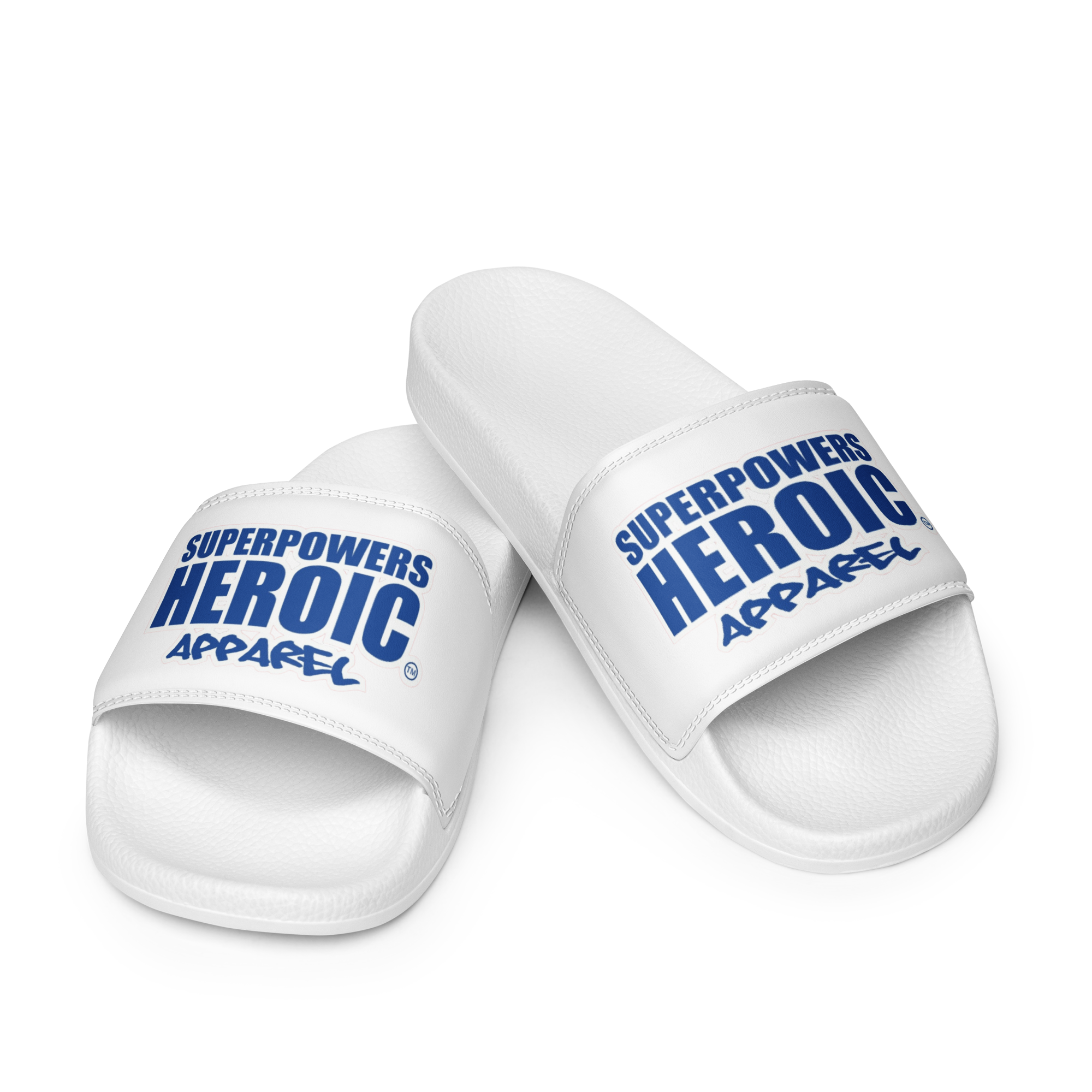 SUPERPOWERS HEROIC APPAREL (A) Men’s slides - SUPERPOWERS HEROIC APPAREL