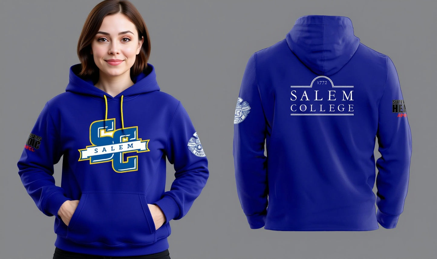 SALEM COLLEGE ALUMNI HOODIE BY SUPERPOWERS HEROIC (unisex) - SUPERPOWERS HEROIC APPAREL