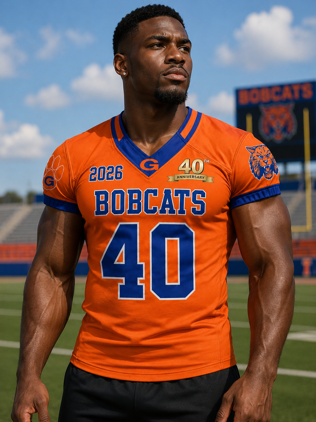 BOBCATS FANS FOOTBALL JERSEY - SUPERPOWERS HEROIC APPAREL