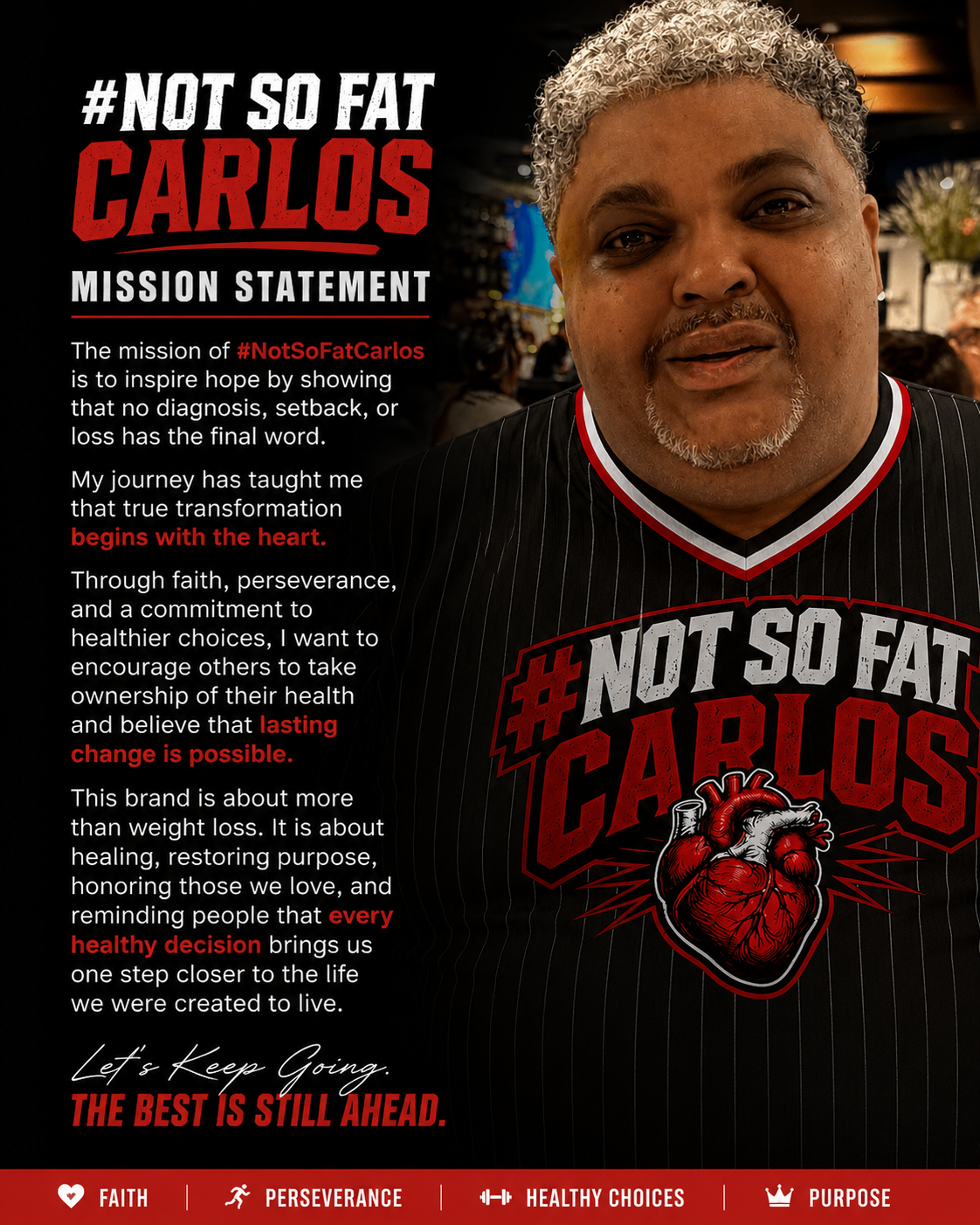 #NOT SO FAT CARLOS Pinstripe Black Performance Jersey - SUPERPOWERS HEROIC APPAREL