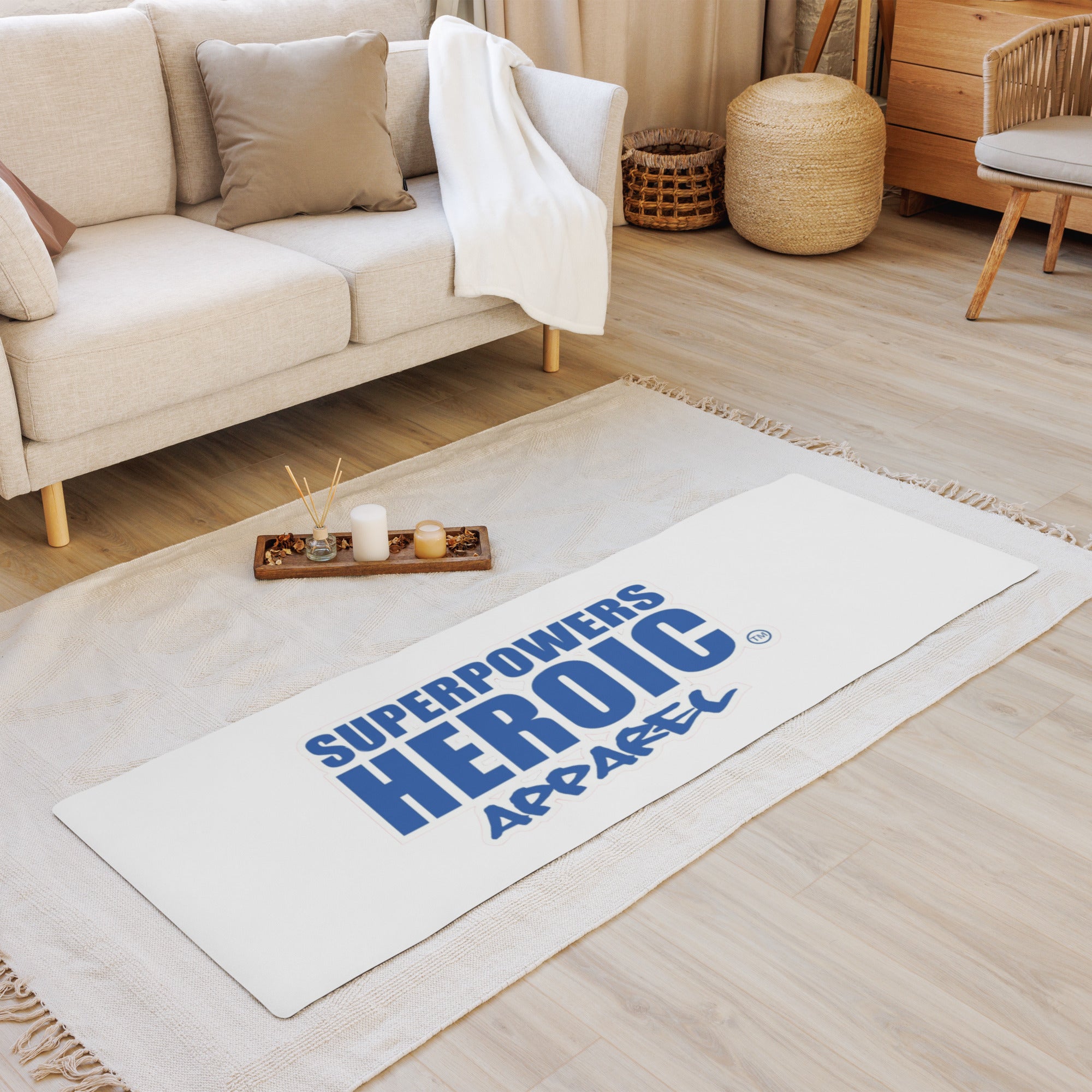SUPERPOWERS HEROIC APPAREL (A) Yoga Mat - SUPERPOWERS HEROIC APPAREL